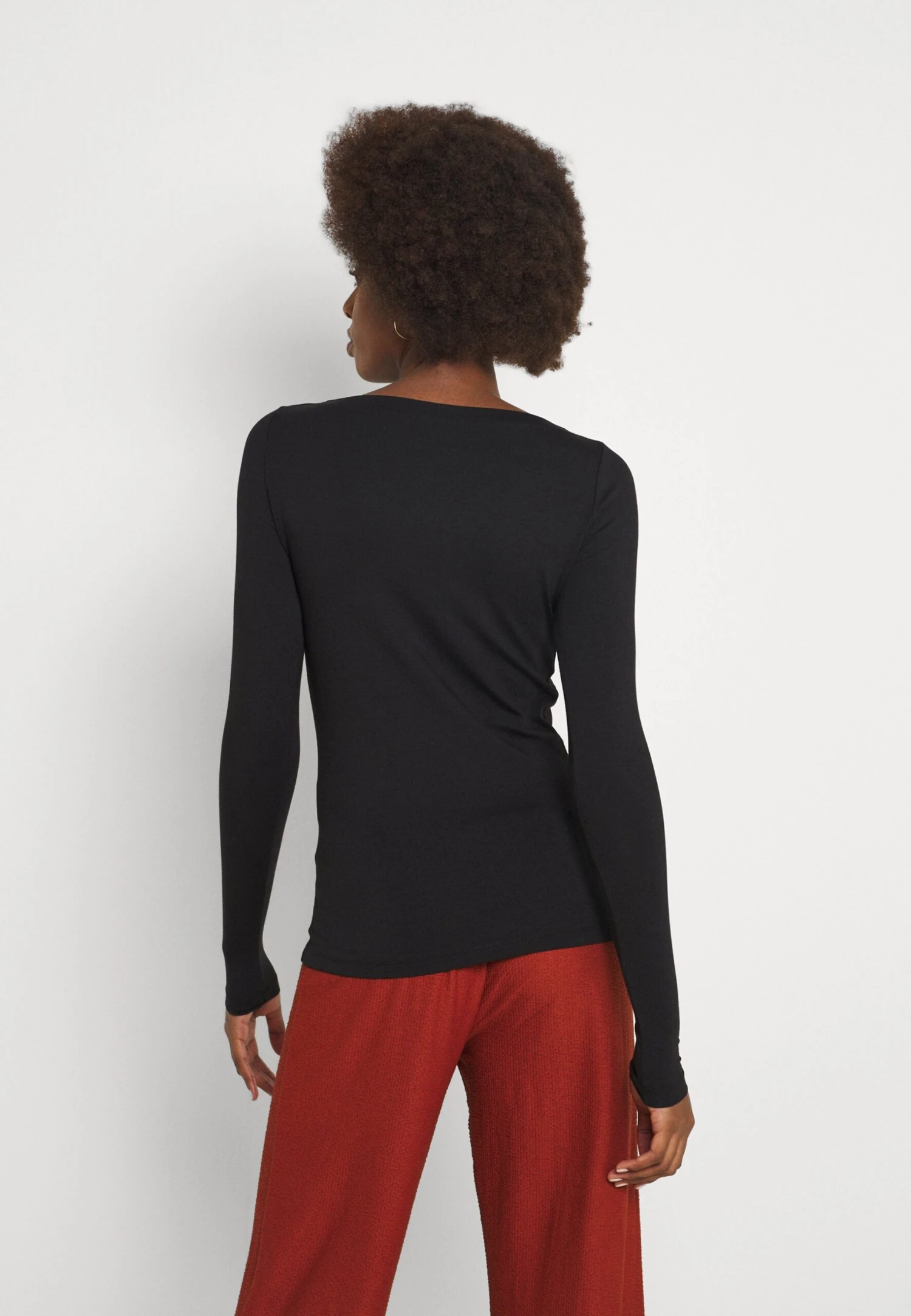 Vero Moda Tall Vmpanda - T-Shirt À Manches Longues - Black