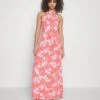 Vero Moda Tall Vmjenny Halter Dress - Robe Longue - Georgia Peach