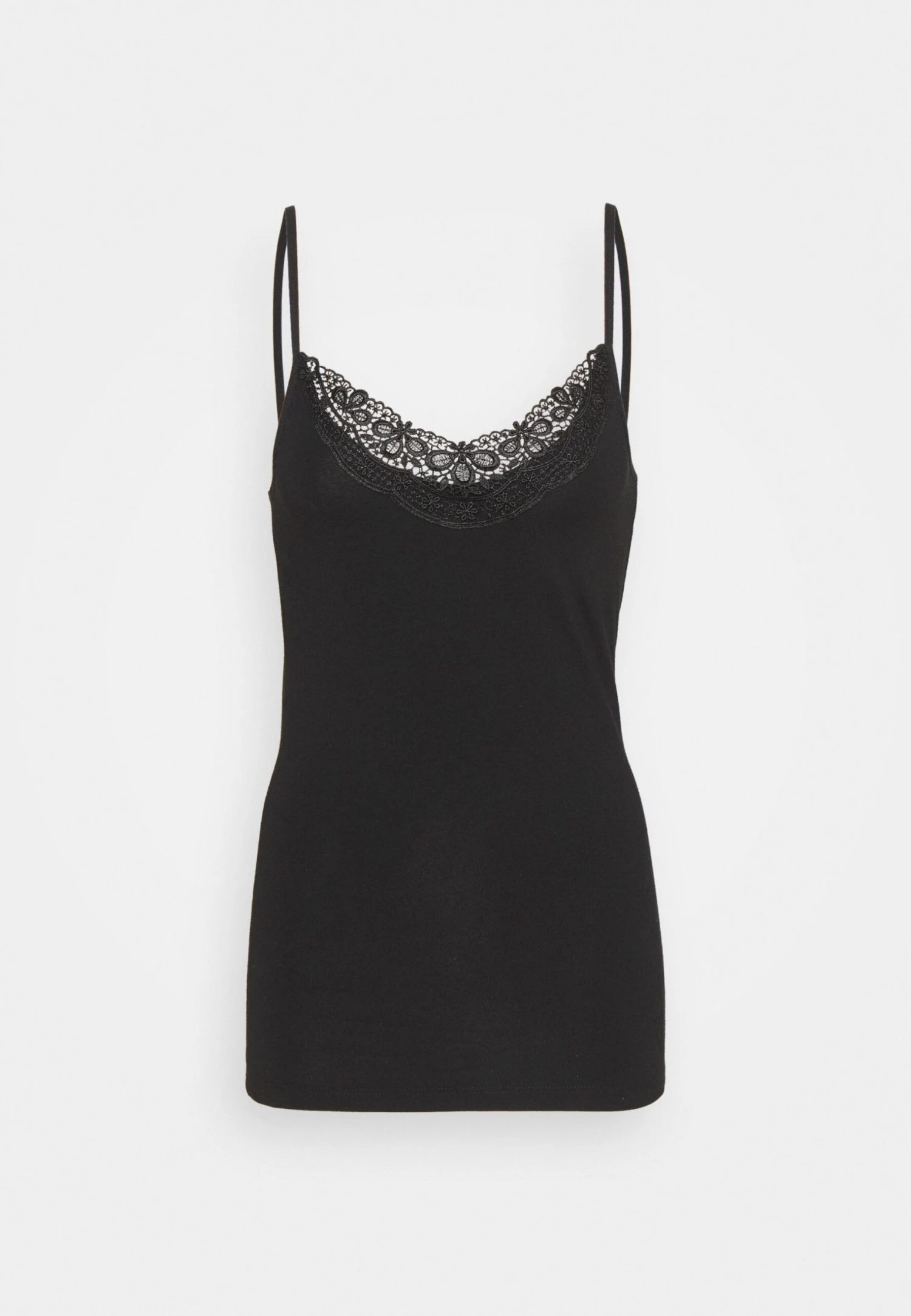 Vero Moda Tall Vminge Lace Singlet 2 Pack - Débardeur - Black/Bright White – Image 2