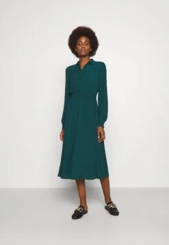 Vero Moda Tall Vmsaga Smock Calf Dress - Robe Longue - Sea Moss