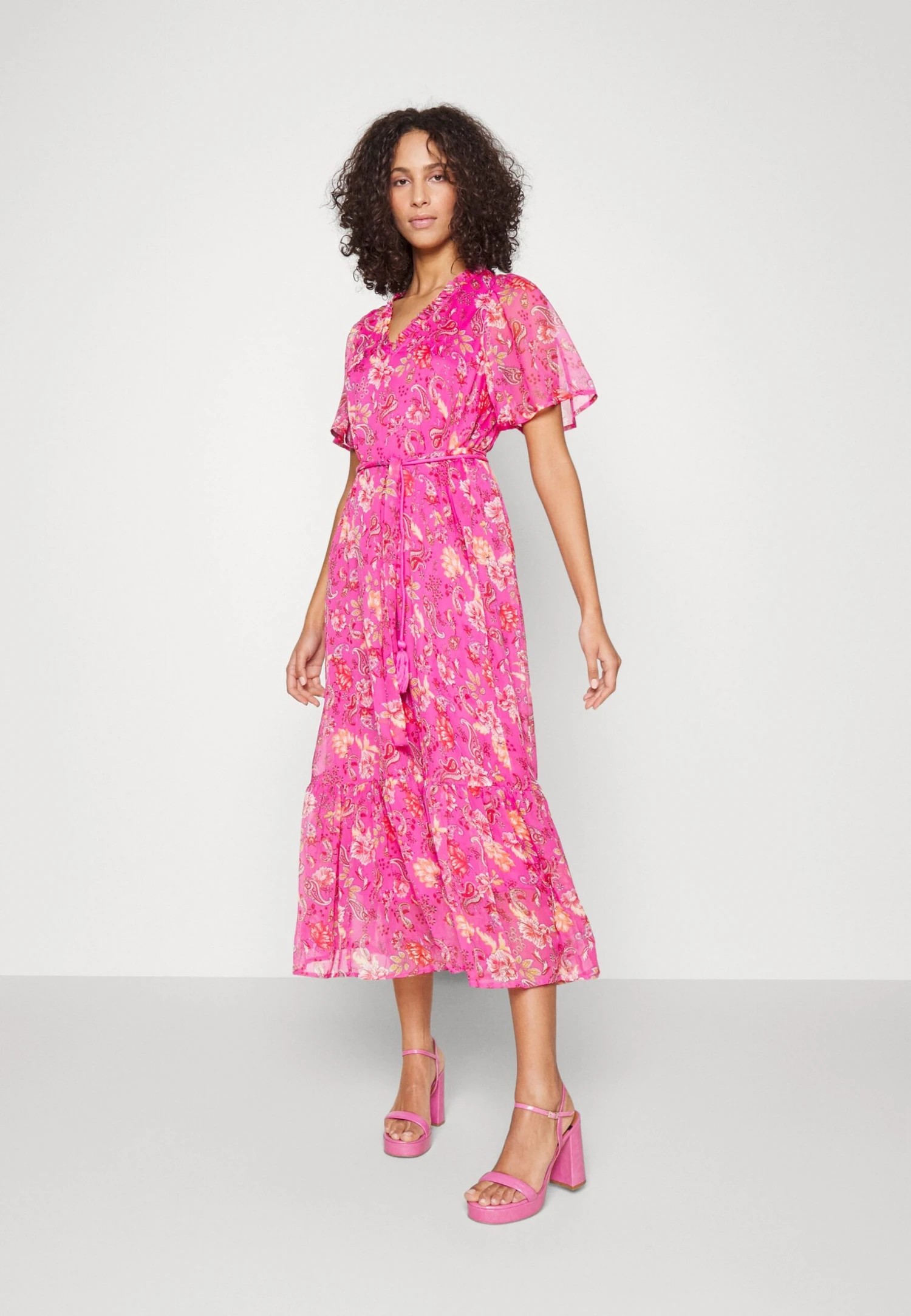 Vero Moda Tall Vmsilo Dress - Robe De Jour - Pink Yarrow/Silo