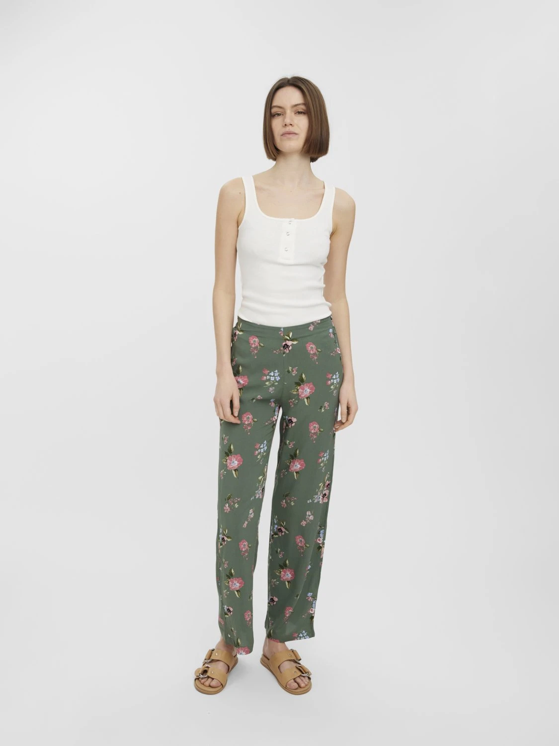 Vero Moda Tall Vmeasy Wide Pants - Pantalon Classique - Laurel Wreath/Freya – Image 2