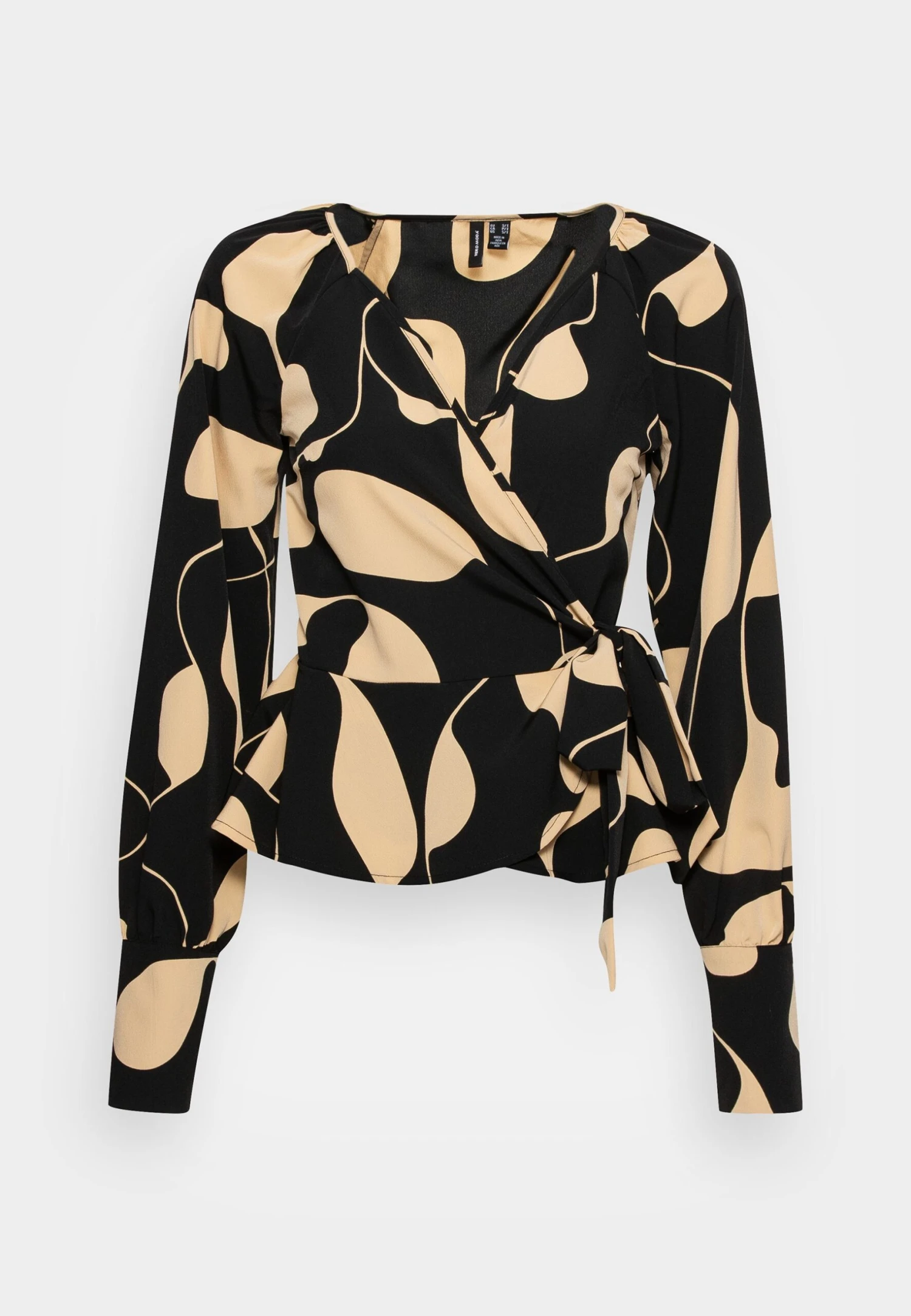 Vero Moda Tall Vmlydia Wrap - Blouse - Black/Lina