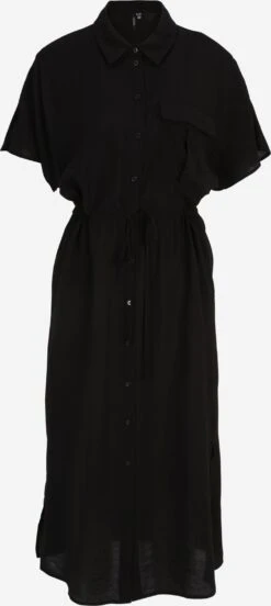 Vero Moda Tall Robes Fluides Robe-chemise IRIS Femme Noir