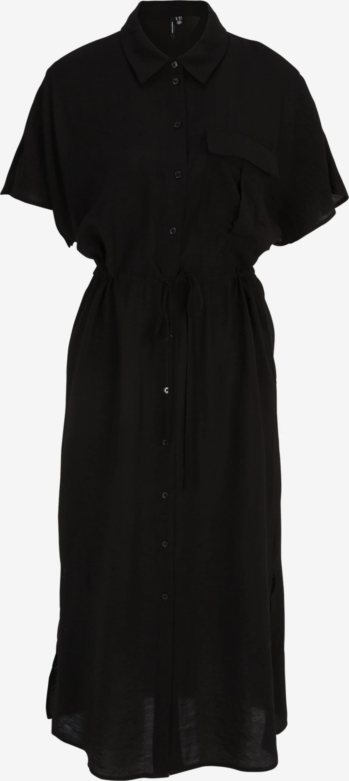 Vero Moda Tall Robes Fluides Robe-chemise IRIS Femme Noir