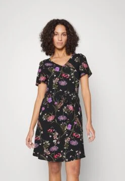 Vero Moda Tall Vmeasy Short Dress - Robe De Jour - Black/Mille