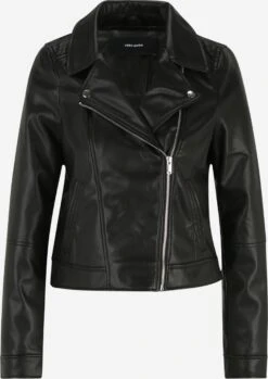 Vero Moda Tall Vestes En Cuir Veste Mi-saison BELLA ANNABEL Femme Noir