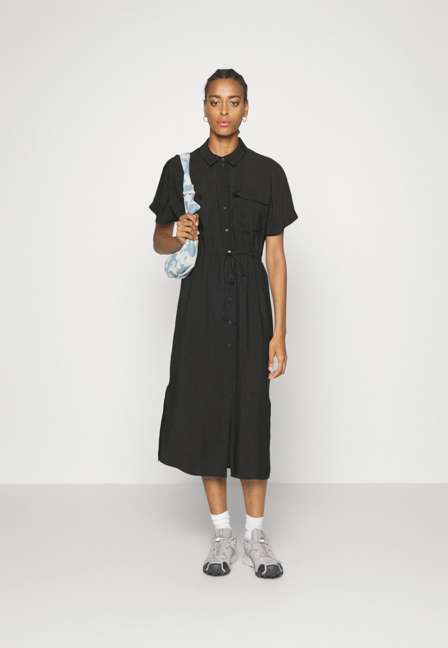 Vero Moda Tall Shirt Calf Dress - Robe De Jour - Black – Image 2