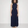 Vero Moda Tall Vmsara Halter Neck Ankle Dress Wvn Tll - Robe De Jour - Navy Blazer