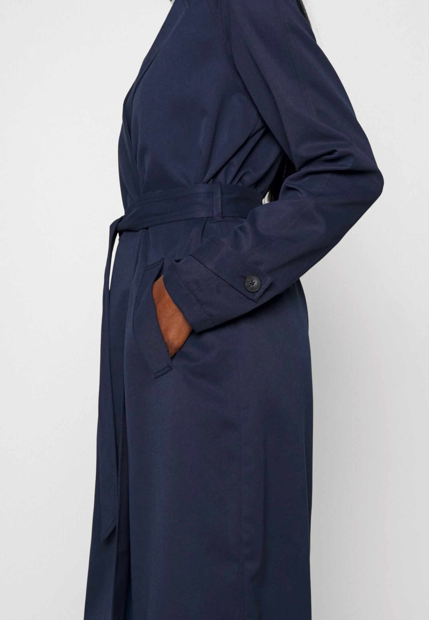 Vero Moda Tall Vmlou Long - Trench - Navy Blazer – Image 8