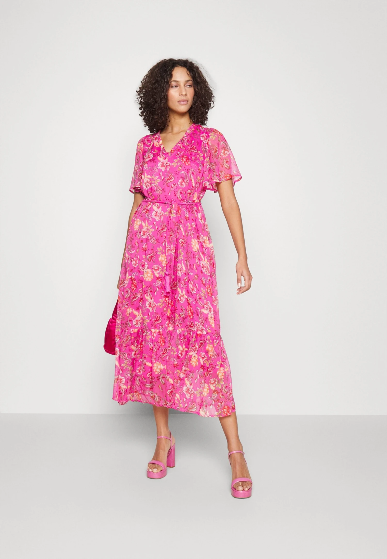 Vero Moda Tall Vmsilo Dress - Robe De Jour - Pink Yarrow/Silo – Image 2