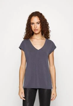 Vero Moda Tall Vmfilli V Neck Tee - T-Shirt Basique - Ombre Blue