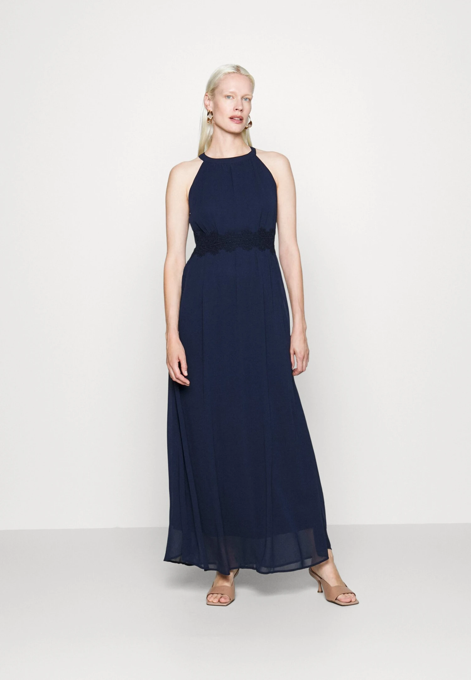 Vero Moda Tall Vmsally Maxi Dress - Robe De Cocktail - Navy Blazer