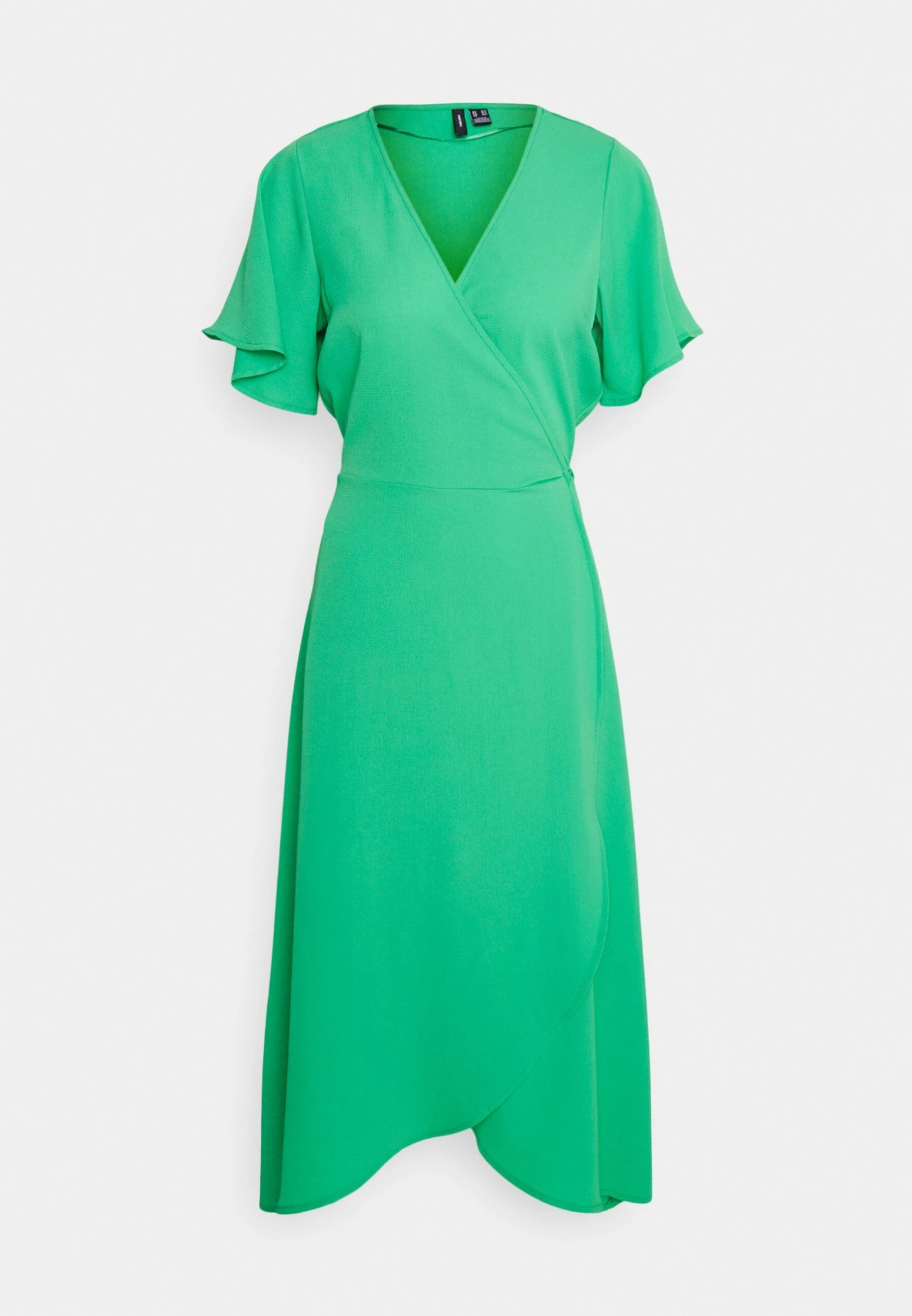 Vero Moda Tall Vmsaki Calf Wrap Dress - Robe De Jour - Bright Green – Image 5