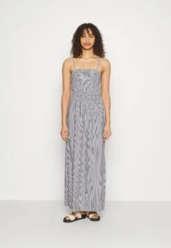 Vero Moda Tall Vmcora Singlet Ankle Dress - Robe Longue - Navy Blazer/Snow White