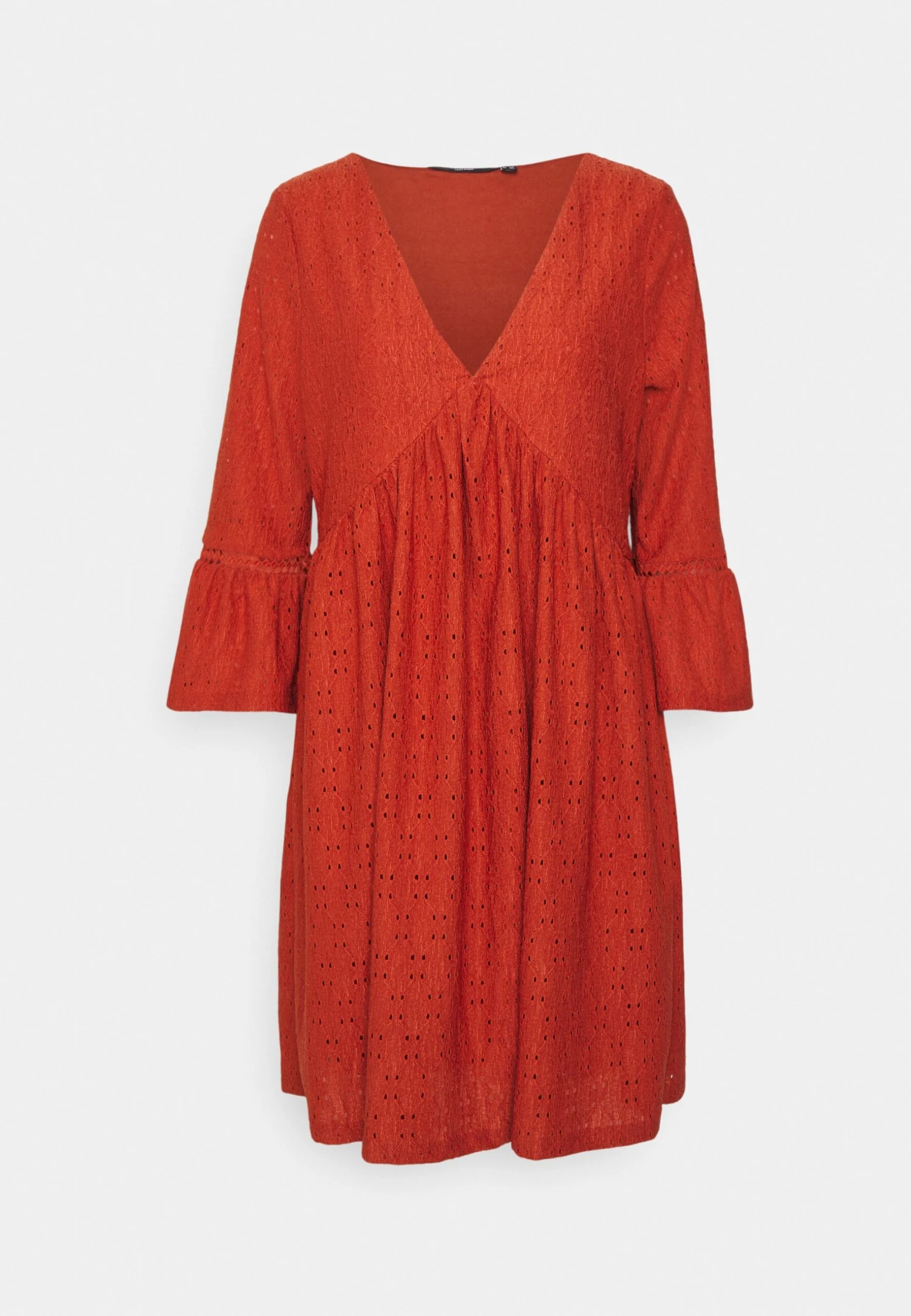 Vero Moda Tall Vmmarcy Short Dress - Robe De Jour - Barn Red – Image 4