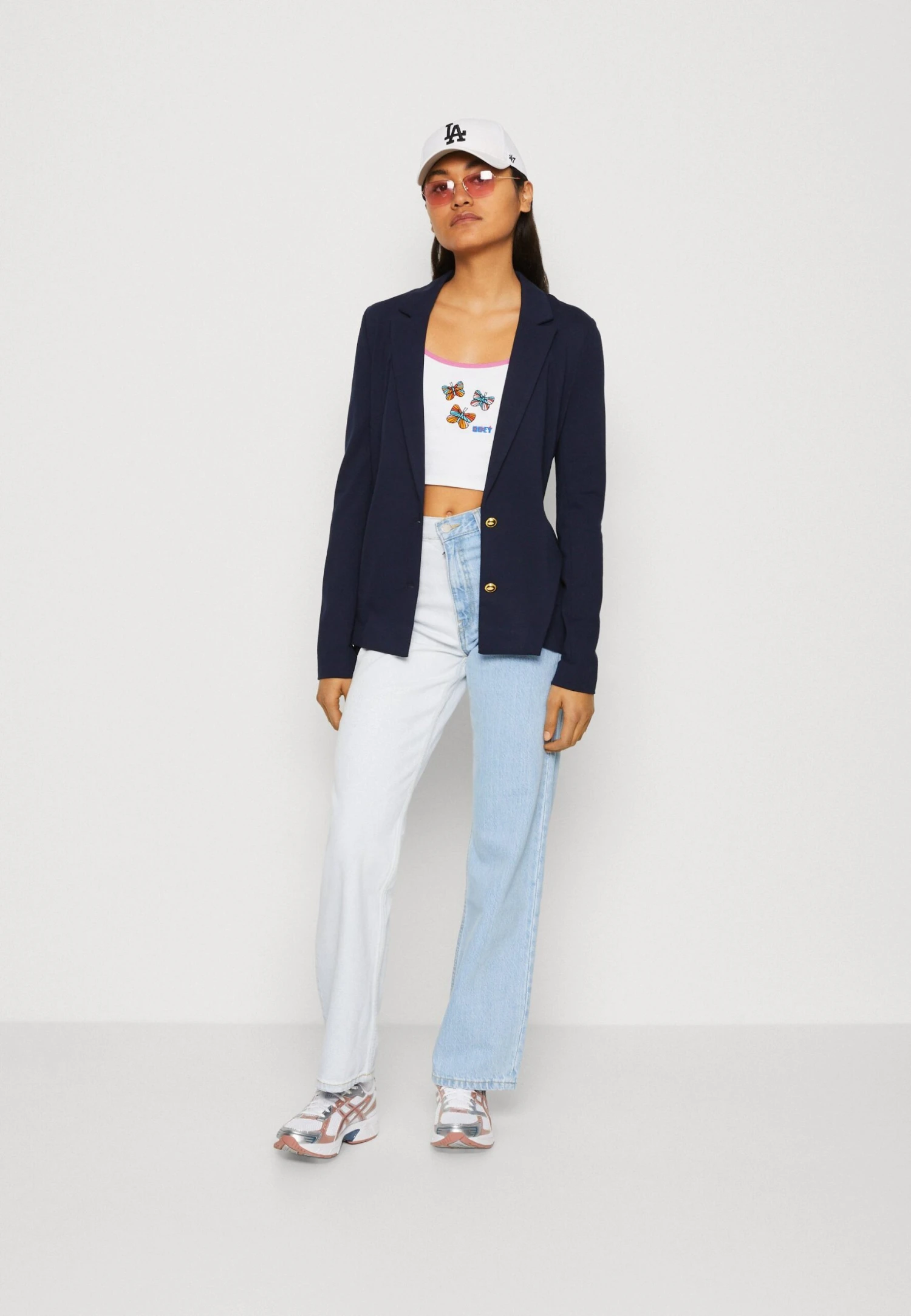 Vero Moda Tall Vmeva Slim Blazer - Blazer - Navy Blazer/Golden – Image 2
