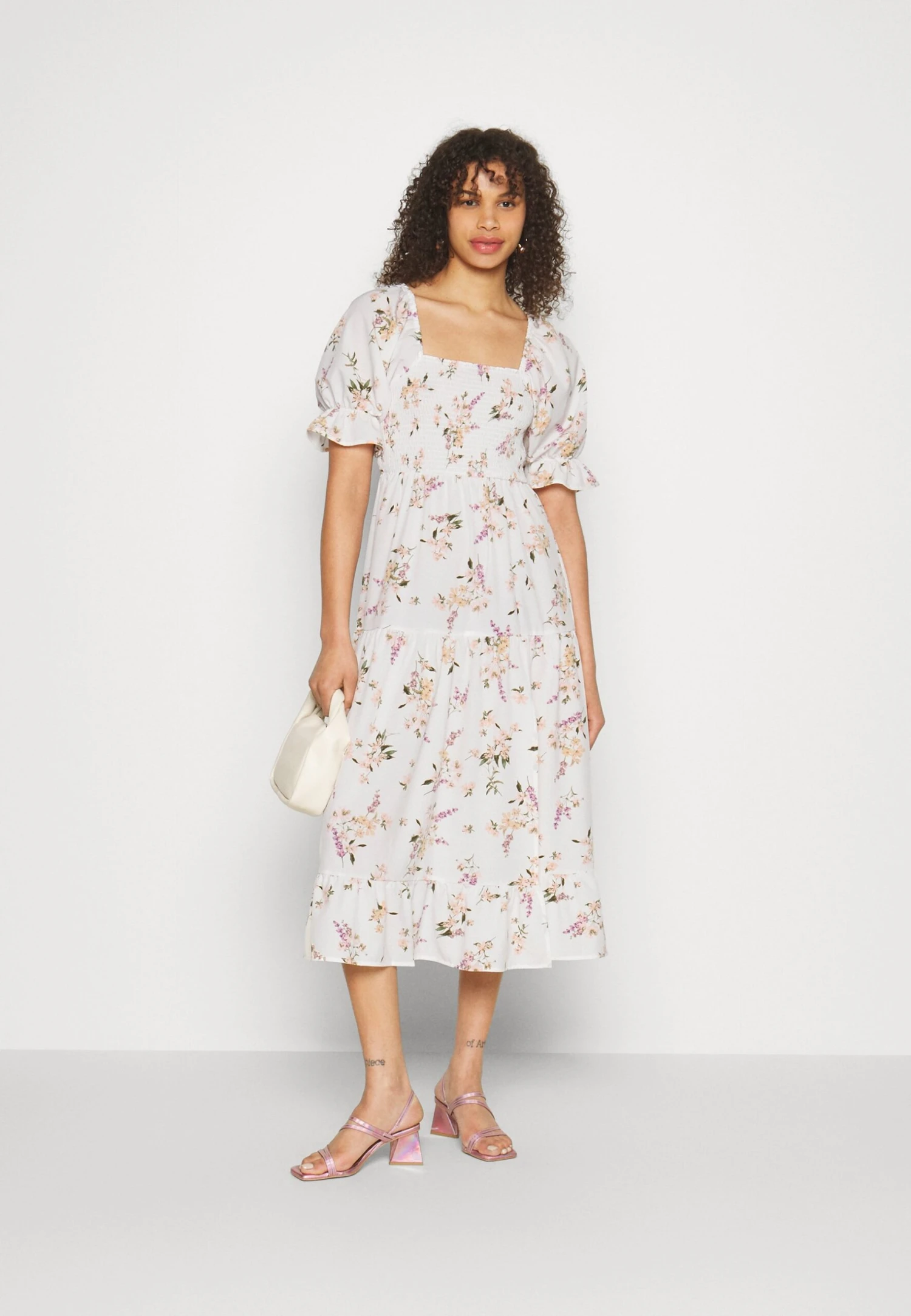 Vero Moda Tall Calf Smock Dress - Robe De Jour - Snow White/Svea – Image 2
