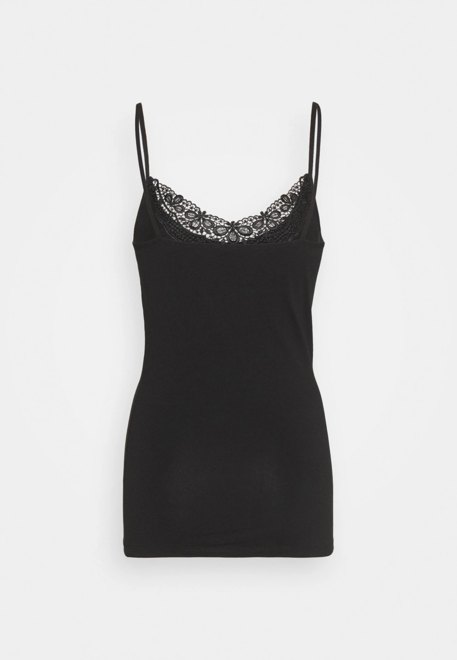 Vero Moda Tall Vminge Lace Singlet 2 Pack - Débardeur - Black/Bright White – Image 3
