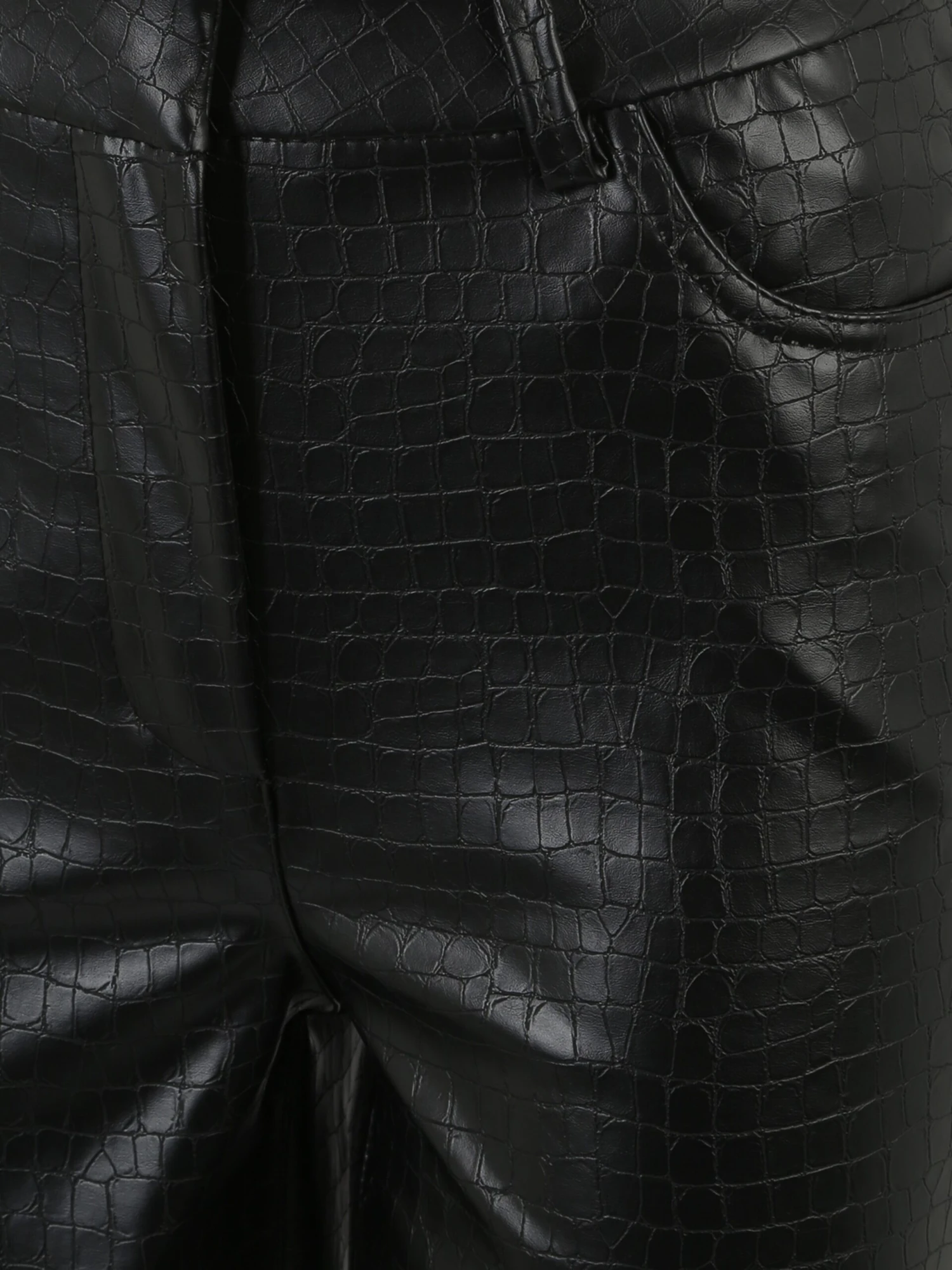 Vero Moda Tall Pantalons En Cuir évasé Pantalon DAREEN Femme Noir – Image 3