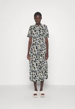 Vero Moda Tall Vmmenny Calf Shirt Dress - Robe Chemise - Navy Blazer/Mette