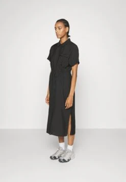 Vero Moda Tall Shirt Calf Dress - Robe De Jour - Black