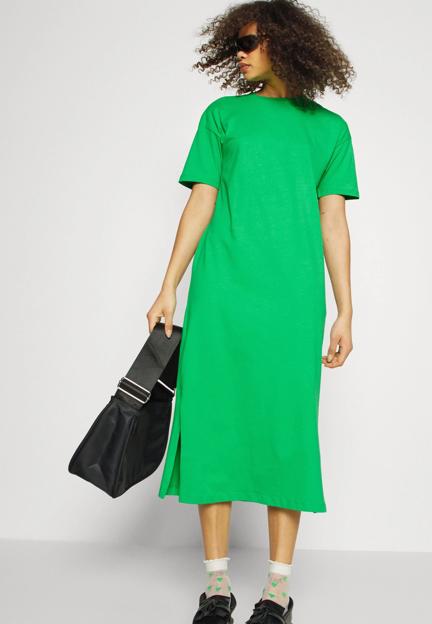 Vero Moda Tall Vmmolly Calf Dress - Robe En Jersey - Bright Green – Image 5