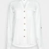 Vero Moda Tall Vmbumpy Shirt New - Chemisier - Snow White